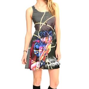 DC Comics Superman And Wonder Woman Kiss Sublimation Dress